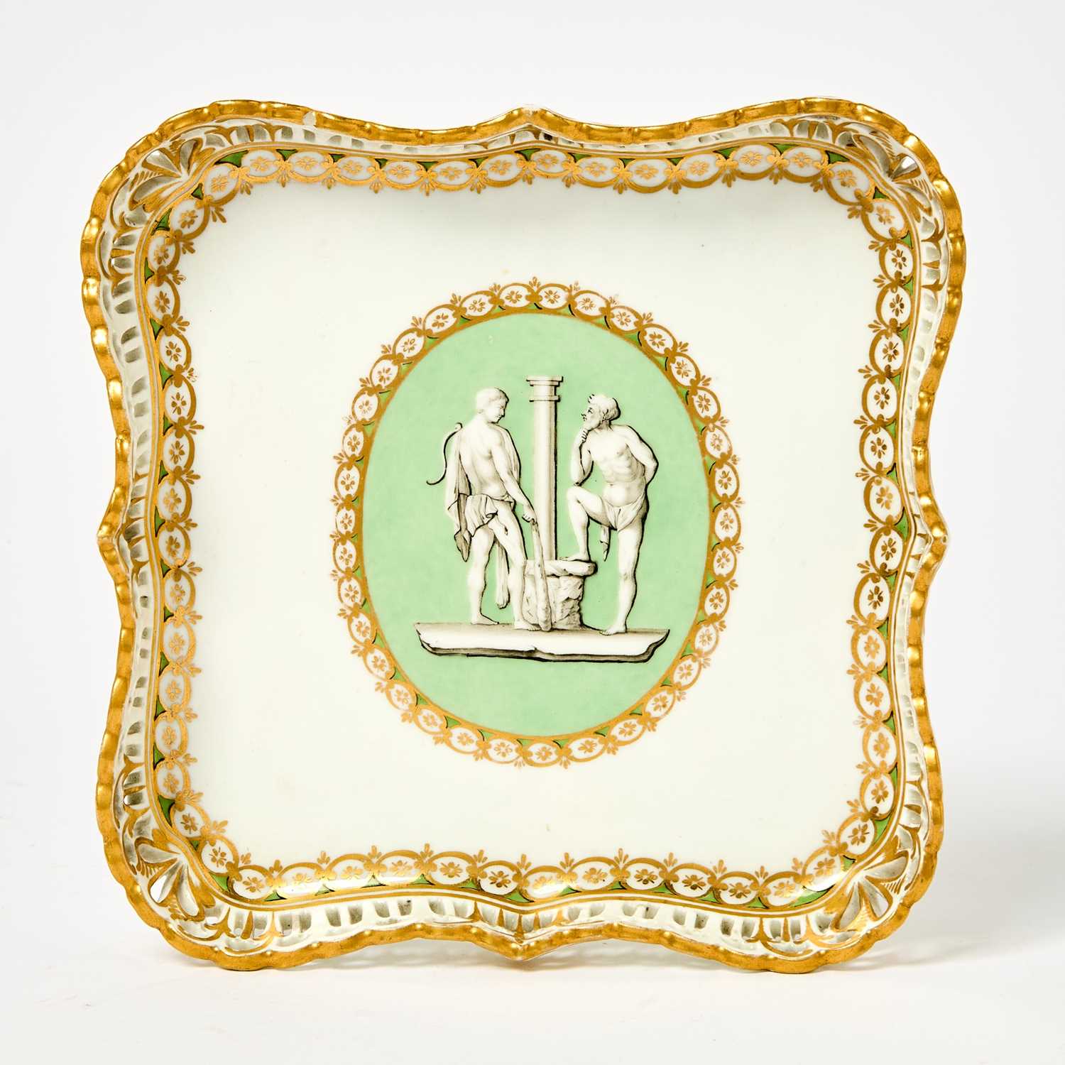 Lot 276 - Vienna Gilt-Heightened Porcelain Tray