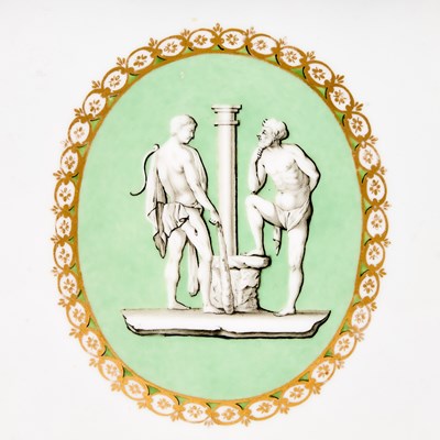 Lot 276 - Vienna Gilt-Heightened Porcelain Tray