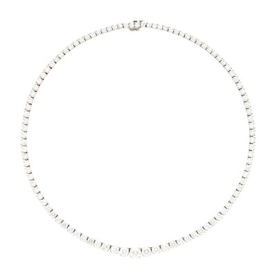 Lot 171 - Platinum and Diamond Necklace