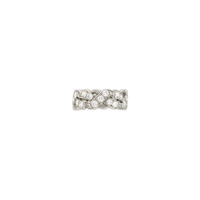 Lot 1127 - Platinum and Diamond Band Ring
