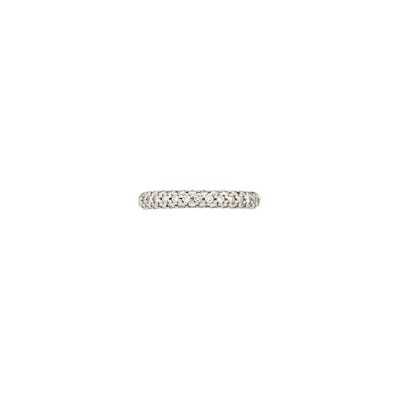 Lot 1076 - Cartier Platinum and Diamond Band Ring