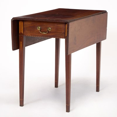 Lot 1129 - Federal Inlaid Mahogany Pembroke Table