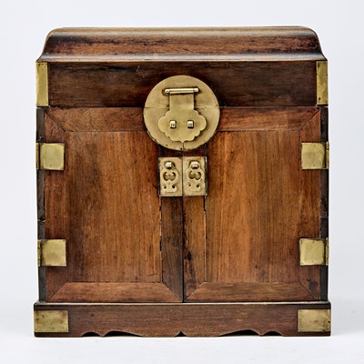 Lot 116 - A Chinese Zitan Seal Chest, Guanpixiang