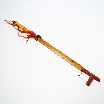 Lot 1258 - Carved Wood Lakota (Sioux) Pipe