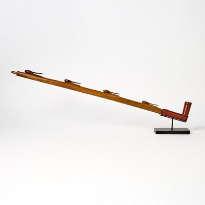 Lot 1256 - Carved Wood Lakota (Sioux) Bird Head Pipe
