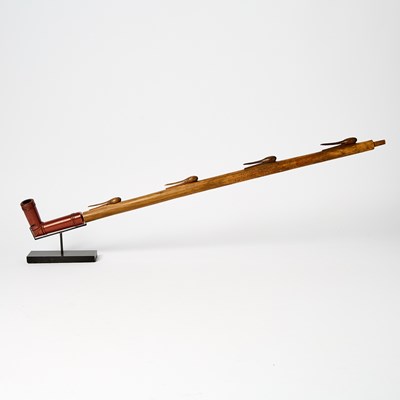Lot 1256 - Carved Wood Lakota (Sioux) Bird Head Pipe