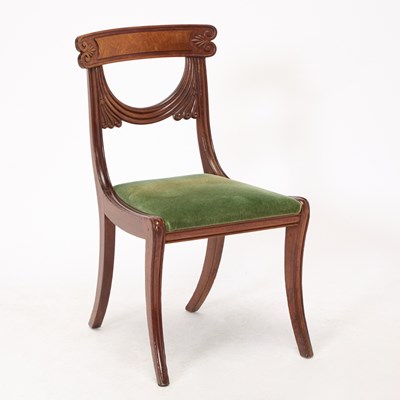 Lot 1135 - Classical Mahogany Side Chair