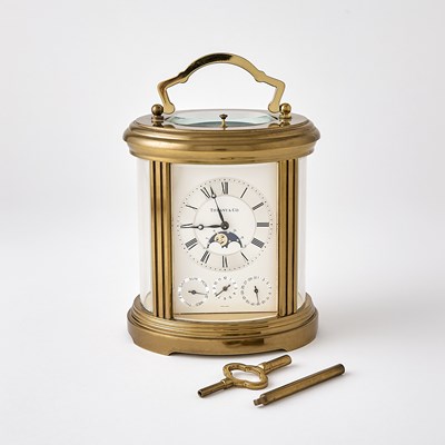 Lot 188 - Tiffany & Co. Brass Carriage Clock