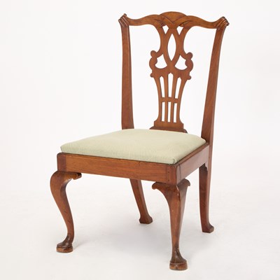 Lot 1069 - Chippendale Walnut Side Chair