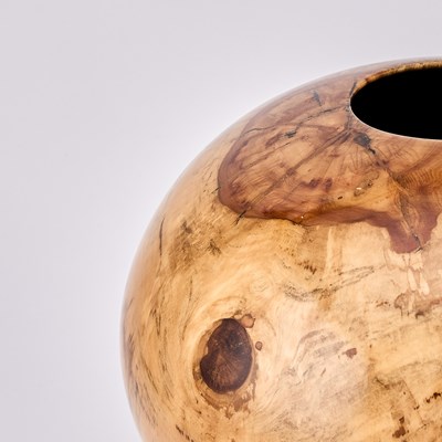 Lot 781 - Philip Moulthrop Turned Spalted Sweetgum Burl Globe