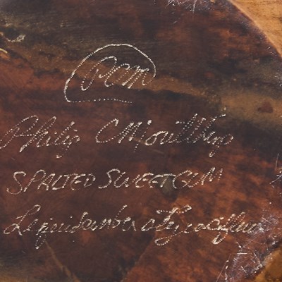 Lot 781 - Philip Moulthrop Turned Spalted Sweetgum Burl Globe