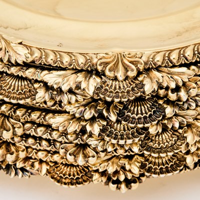 Lot 171 - Set of Eleven George IV Sterling Silver Gilt Dinner Plates