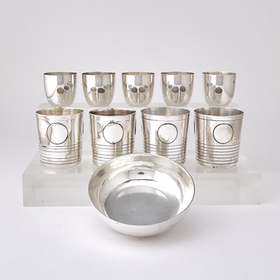 Lot 156 - Group of Sterling Silver Beakers, Tumblers and a Bowl