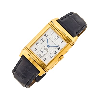 Lot 82 - Jaeger LeCoultre Gold 'Reverso Duo Face GMT Day and Night' Wristwatch, Ref. 270.2.54