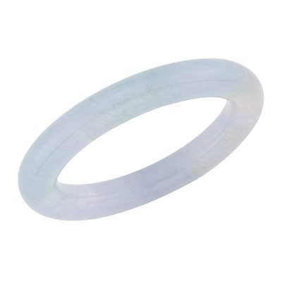 Lot 65 - Light Purplish Gray Jade Bangle Bracelet