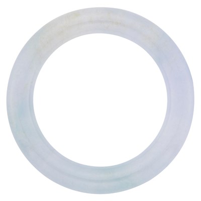 Lot 65 - Light Purplish Gray Jade Bangle Bracelet