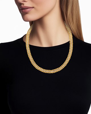 Lot 1020 - Gold and Diamond Necklace