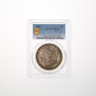 Lot 40 - United States 1893 Morgan Dollar - PCGS VF-25