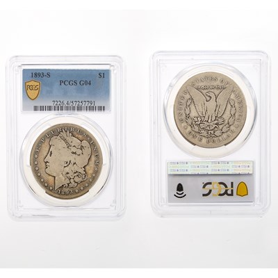 Lot 42 - United States 1893-S Morgan Dollar - PCGS G-04