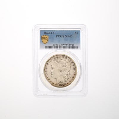 Lot 43 - United States 1893-CC Morgan Dollar - PCGS XF-40
