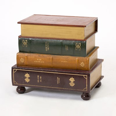 Lot 177 - Faux Book-Form Occasional Storage Table