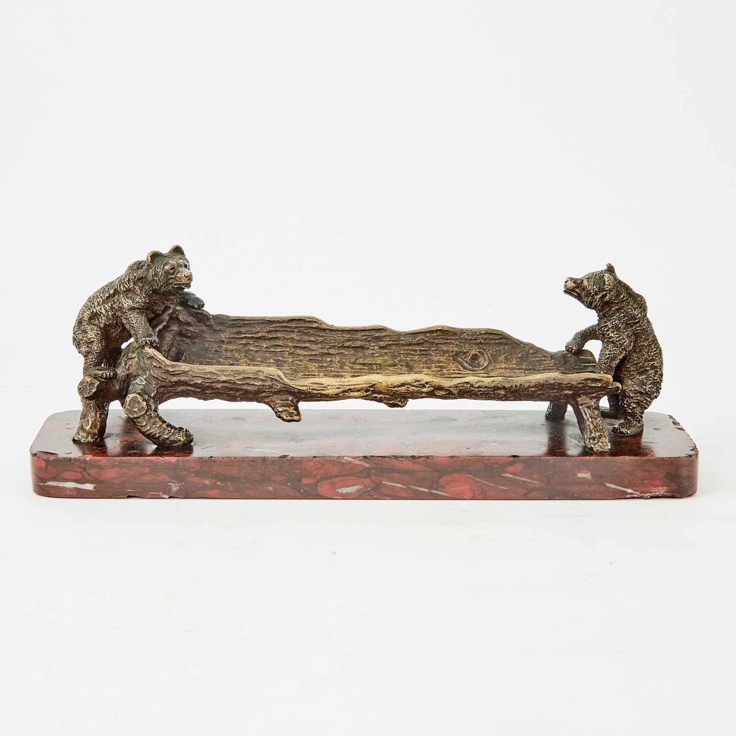 Lot 99 - Russian Bronze Pen Tray