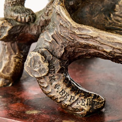 Lot 99 - Russian Bronze Pen Tray