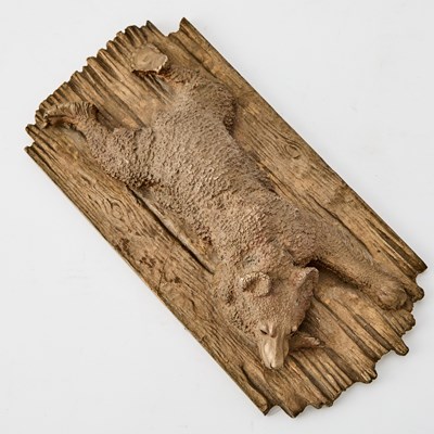 Lot 100 - Russian Gilt-Bronze Model of a Resting Bear