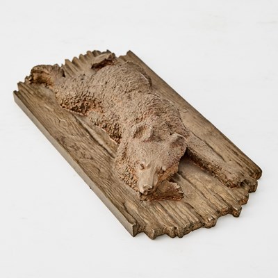 Lot 100 - Russian Gilt-Bronze Model of a Resting Bear