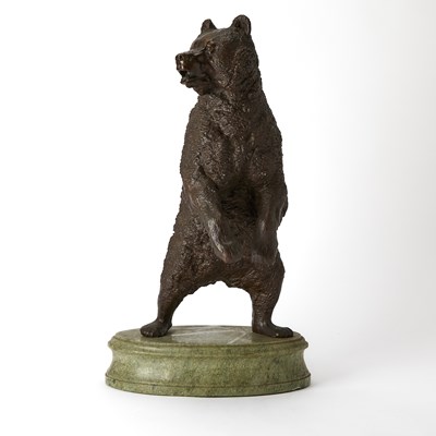 Lot 269 - Patinated Bronze Model of a Standing Bear
