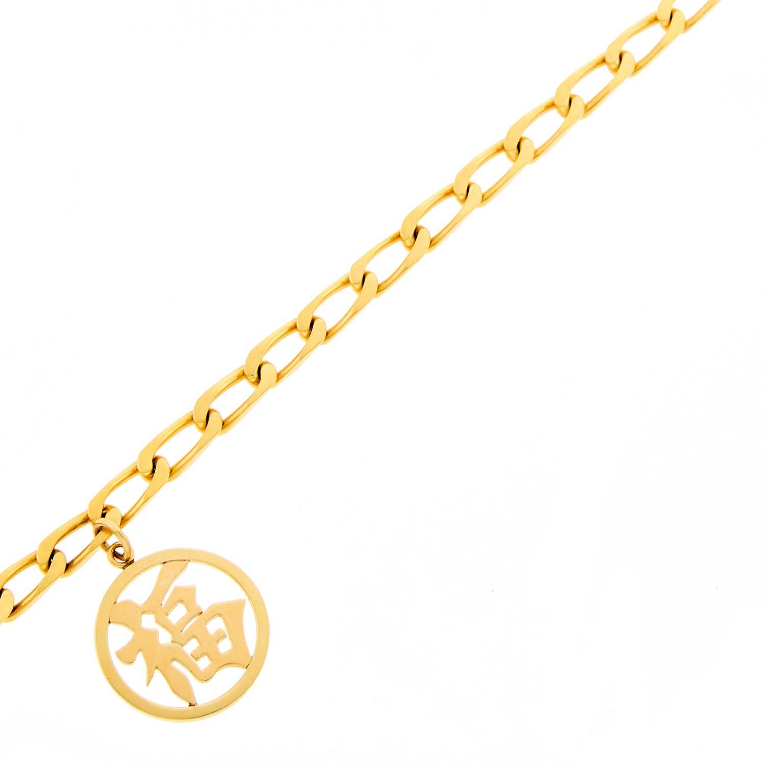 Lot 2208 - Gold Charm Bracelet