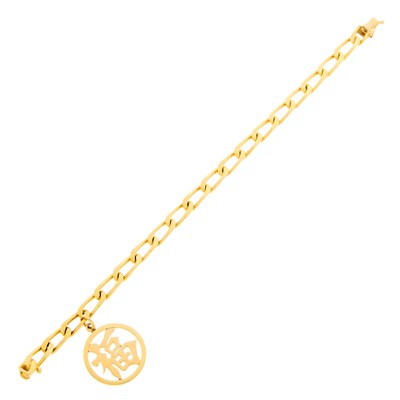 Lot 2208 - Gold Charm Bracelet