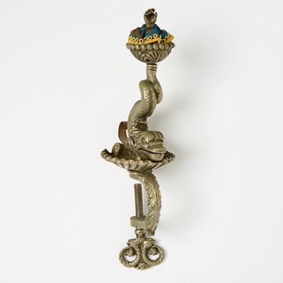 Lot 1250 - Steel Dolphin Sewing Clamp with Pin Cushion