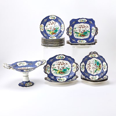 Lot 181 - English Pottery Dessert Service