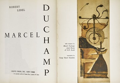 Lot 158 - A monograph on Duchamp, signed by the artist
