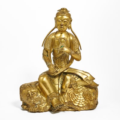 Lot 78 - A Large Chinese Gilt Bronze Figure of a Bodhisattva