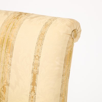 Lot 147 - Pair of Upholstered Slipper Chairs