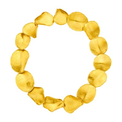 Lot Tiffany & Co. Gold 'Rose Petal' Necklace