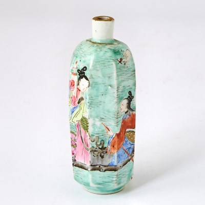 Lot 70 - A Large Chinese Enameled Porcelain Snuff Bottle