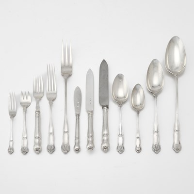 Lot 183 - George V Sterling Silver Flatware Service