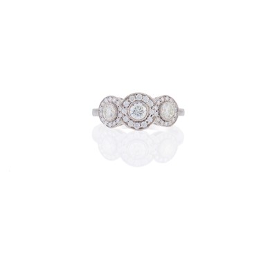 Lot 2111 - Tiffany & Co. Platinum and Diamond 'Circlet' Ring