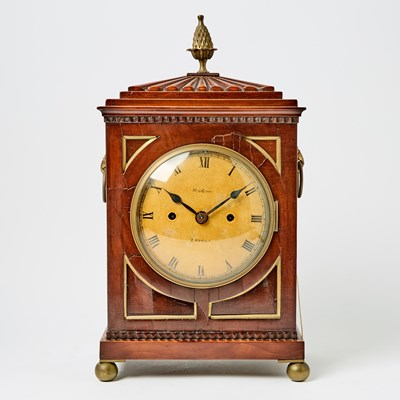 Lot 480 - Regency Mahogany Bracket Clock
