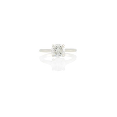 Lot 1109 - Silver and Laser Drilled Diamond Ring