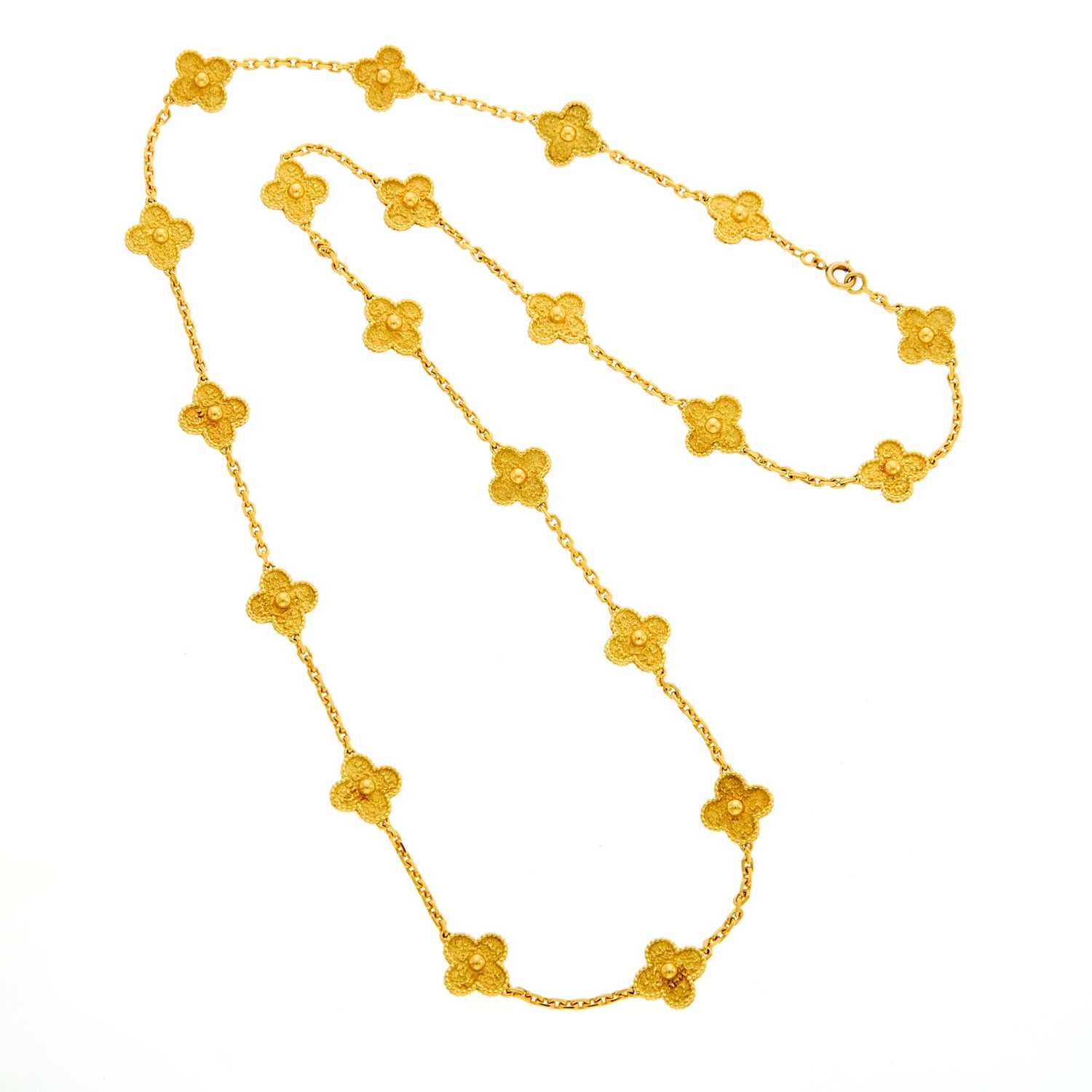 Lot 2001 - Gold Link Necklace, France
