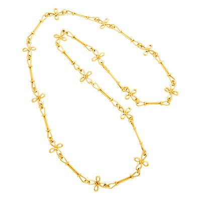 Lot 2005 - Long Gold Link Necklace