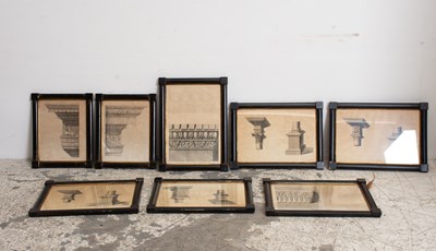Lot 82 - Group of Nine Architectural Detail Prints