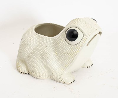 Lot 126 - Italian Glazed Ceramic Hobnail Frog Planter