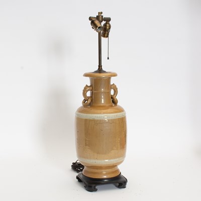 Lot 138 - Glazed Ceramic Lamp