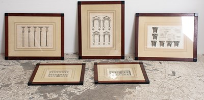 Lot 81 - Set of Five Architectural Prints
