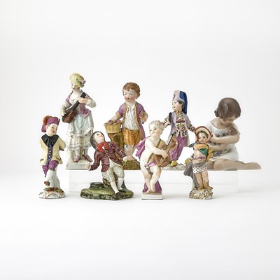 Lot 322 - Group of Continental Porcelain Figures